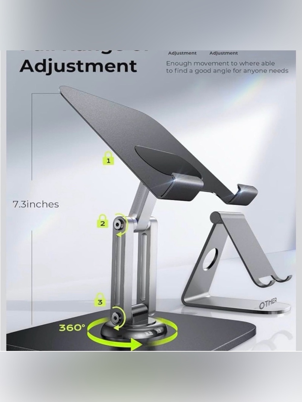 Tablet Stand - 360 degree Rotation.
$25 $30 - Picture 3 of 6